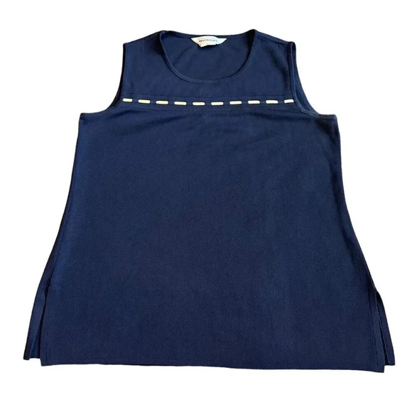 Exclusively Misook Two Piece Cardigan Tank Top Shirt Set Size Medium Women's - Picture 6 of 13